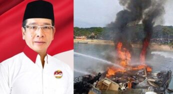 Calon Gubernur Maluku Utara Benny Laos Meninggal Dunia Karena Kapal yang Ditumpanginya Meledak dan Terbakar