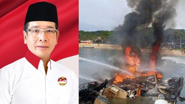 Calon Gubernur Maluku Utara Benny Laos Meninggal Dunia Karena Kapal yang Ditumpanginya Meledak dan Terbakar