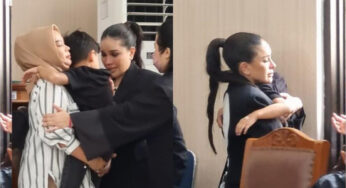 Tangis Pilu Nikita Mirzani Bertemu Anak di Ruang Sidang
