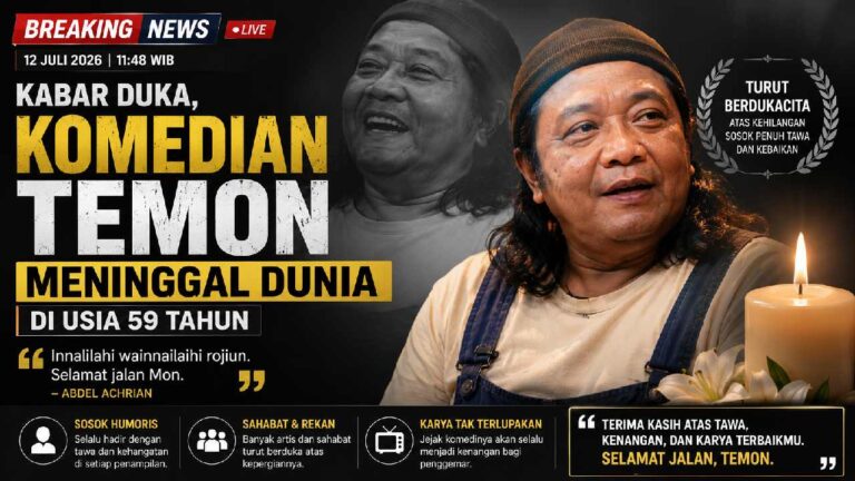 Kabar Duka, Komedian Temon Meninggal Dunia di Usia 59 Tahun