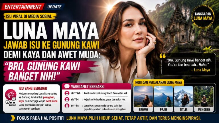 Luna Maya Santai Tanggapi Isu Gunung Kawi, Pilih Balas dengan Candaan