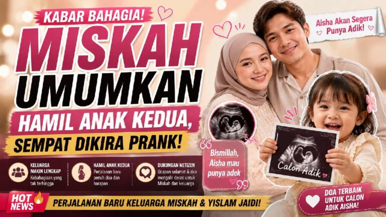 Miskah Umumkan Hamil Anak Kedua, Kabar Bahagia yang Sempat Dikira Hanya Prank