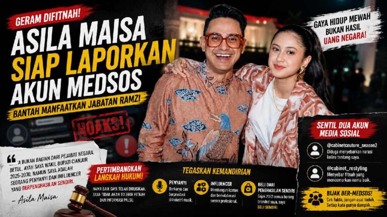 Asila Maisa Bantah Tudingan Manfaatkan Jabatan Ayah, Tegaskan Sukses dari Hasil Kerja Sendiri