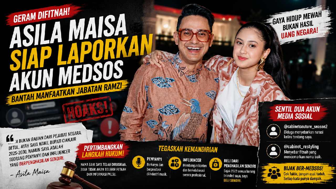 Asila Maisa Bantah Tudingan Manfaatkan Jabatan Ayah, Tegaskan Sukses dari Hasil Kerja Sendiri
