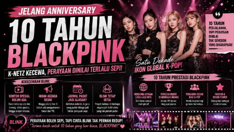 BLACKPINK 10 Tahun Berkarya, Penggemar Kecewa Perayaan Anniversary Dinilai Terlalu Sepi