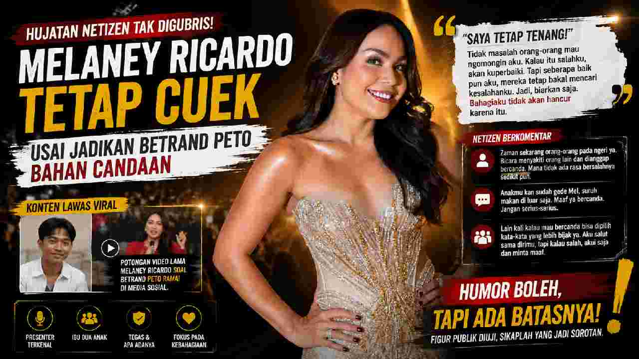 Candaan Melaney Ricardo soal Betrand Peto Viral, Kritik Netizen Kembali Memanas