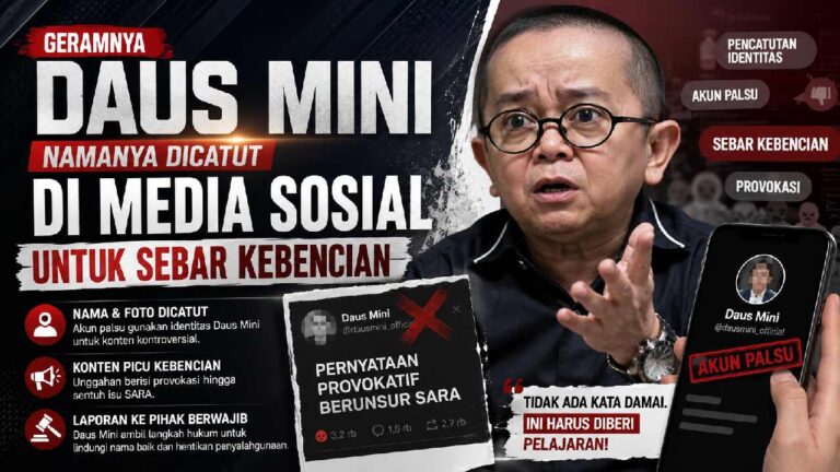 Daus Mini Geram, Namanya Dicatut Akun Medsos untuk Sebar Kebencian