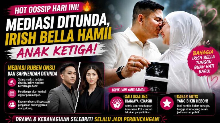 Hot Gossip: Mediasi Ruben Onsu dan Sarwendah Ditunda, Irish Bella Hamil Anak Ketiga