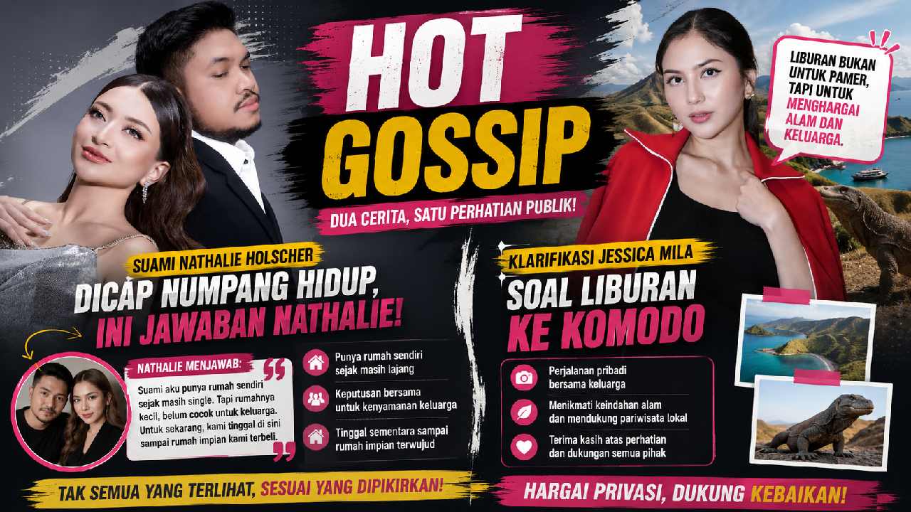 Nathalie Holscher Jawab Cibiran soal Suami, Jessica Mila Klarifikasi Liburan Komodo