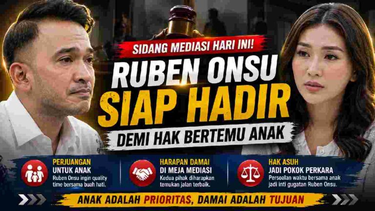 Ruben Onsu Siap Hadiri Mediasi dengan Sarwendah, Hak Bertemu Anak Jadi Perhatian