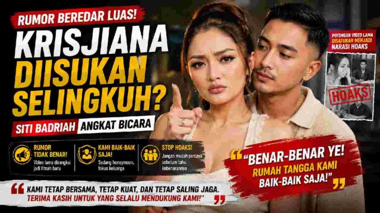Siti Badriah Geram Krisjiana Diisukan Selingkuh, Tegaskan Rumah Tangga Harmonis