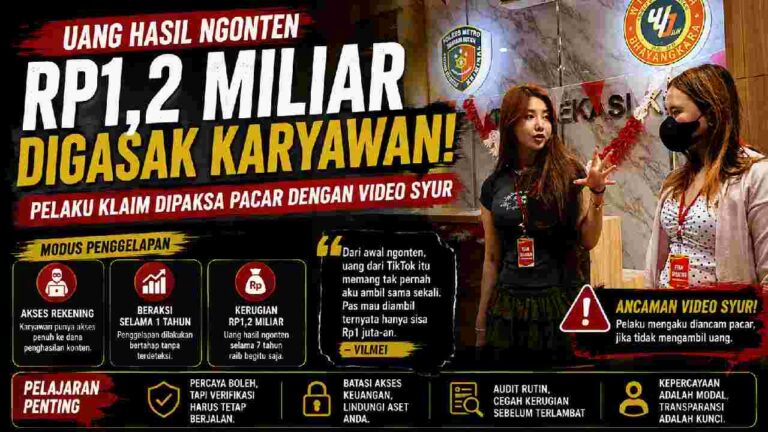 Uang Rp1,2 Miliar Raib, Vilmei Ungkap Dugaan Penggelapan oleh Karyawan