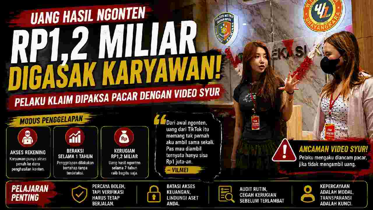 Uang Rp1,2 Miliar Raib, Vilmei Ungkap Dugaan Penggelapan oleh Karyawan