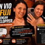 Violenzia Jeanette Jelaskan Alasan Crop Fuji dari Foto Bersama Rebecca Klopper