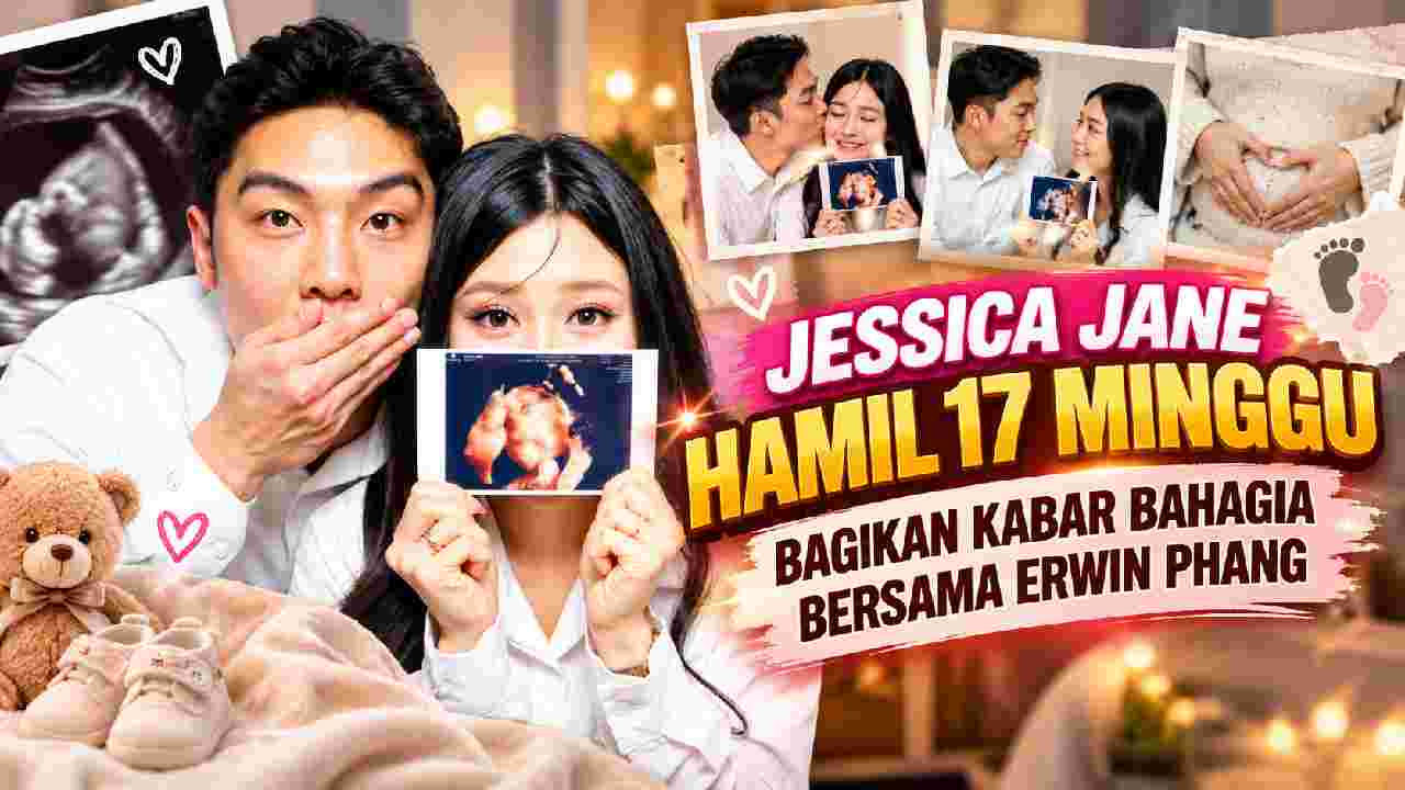 Jessica Jane Hamil 17 Minggu, Bagikan Kabar Bahagia Bersama Erwin Phang