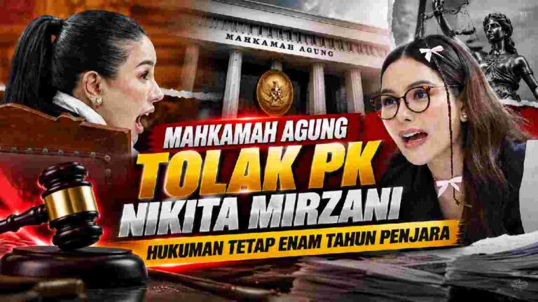 Mahkamah Agung Tolak PK Nikita Mirzani, Hukuman Tetap Enam Tahun Penjara