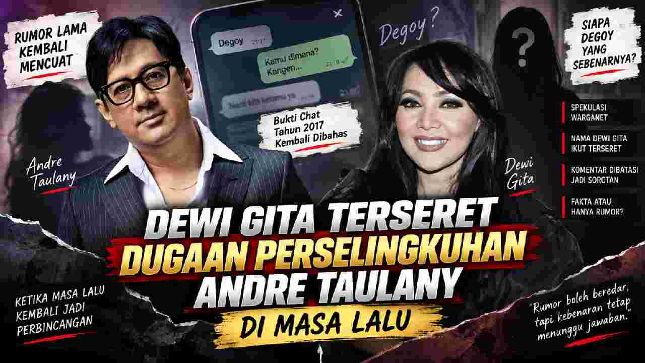 Nama Dewi Gita Terseret Rumor Lama Andre Taulany, Warganet Ramai Berspekulasi