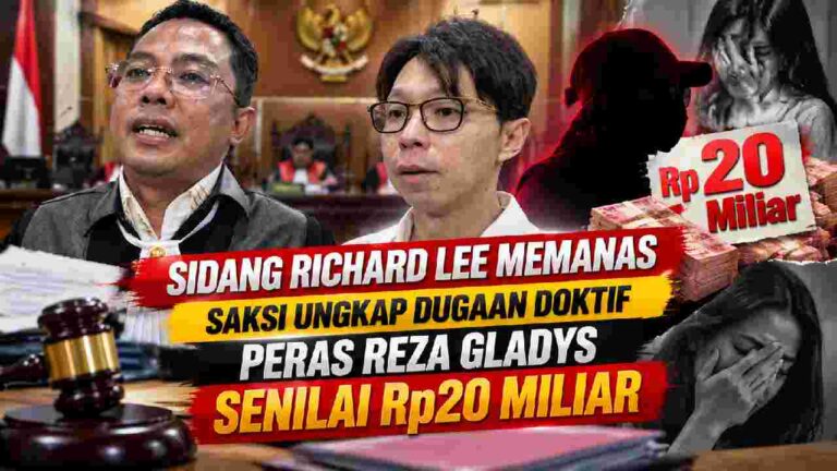 Sidang Richard Lee Memanas, Saksi Ungkap Dugaan Permintaan Uang Rp20 Miliar dalam Kasus Doktif