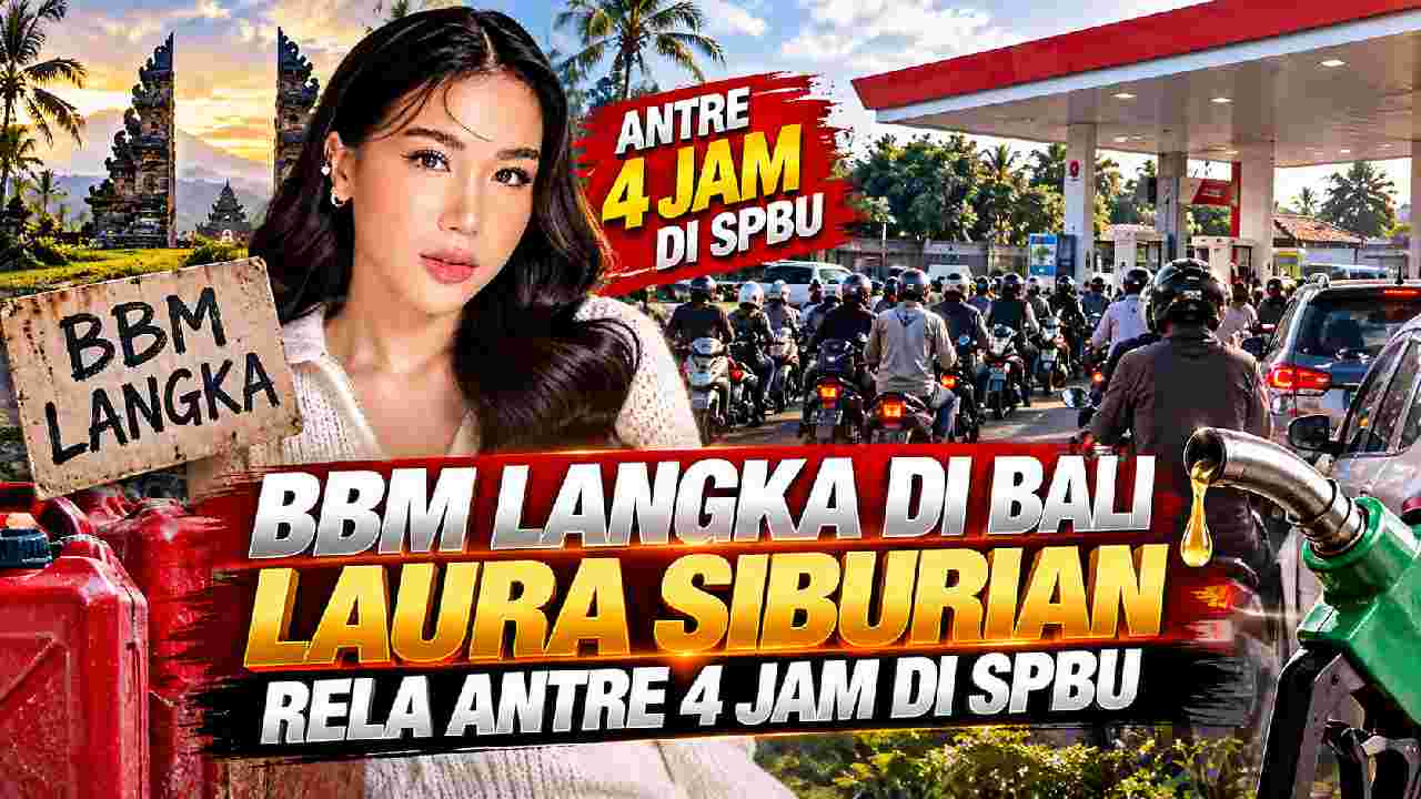 BBM Langka di Bali, Laura Siburian Antre Empat Jam demi Bahan Bakar