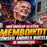 MUI Ungkap Alasan Boikot Konser Andrea Bocelli di Indonesia