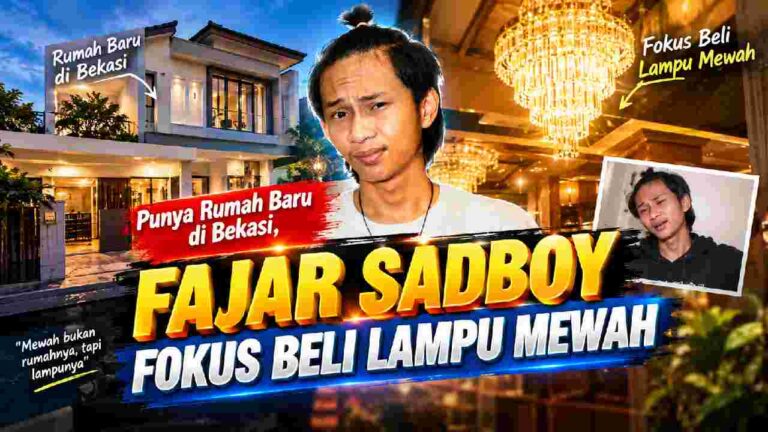 Punya Rumah Baru di Bekasi, Fajar Sadboy Fokus Beli Lampu Mewah