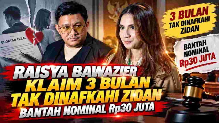 Raisya Bawazier Klaim Tiga Bulan Tak Dinafkahi Zidan di Tengah Proses Cerai